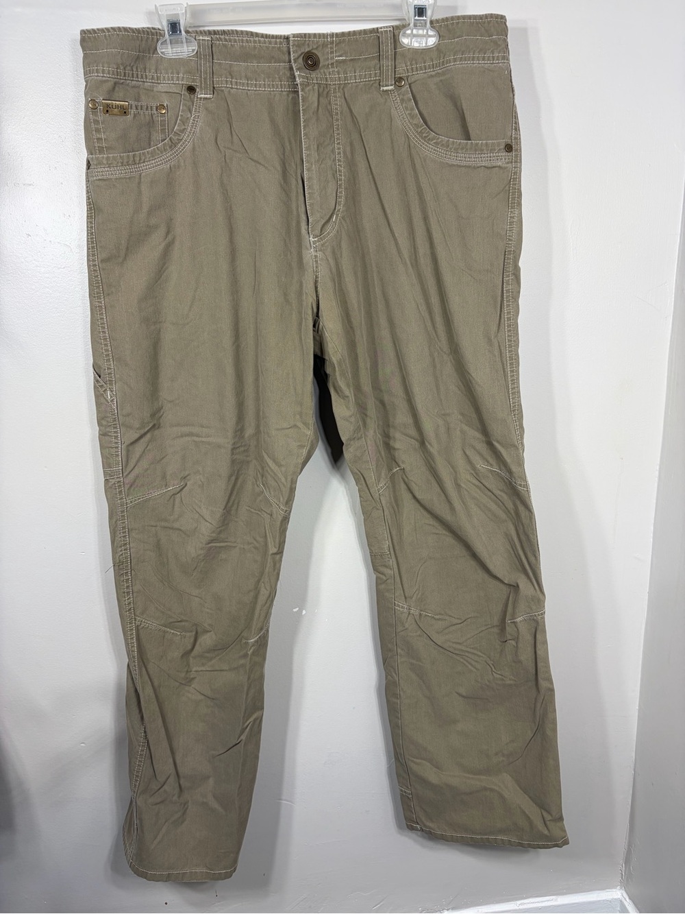 KÜHL Men’s 36x30 Khaki Hiking Outdoor Pants Cotton Nylon Trail